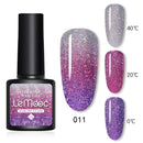 LEMOOC 8.0ml UV Gel Nail Polish Thermal Glitter Gel Polish Color-changing Gel Varnish Nail Art Gel varnish