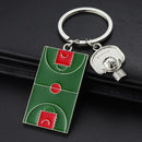 200Pcs/Lot Backboard Stadium Keychain Team Training Competition Battle Promo Sports Field Keyring Basketball Lover Trinket Gift