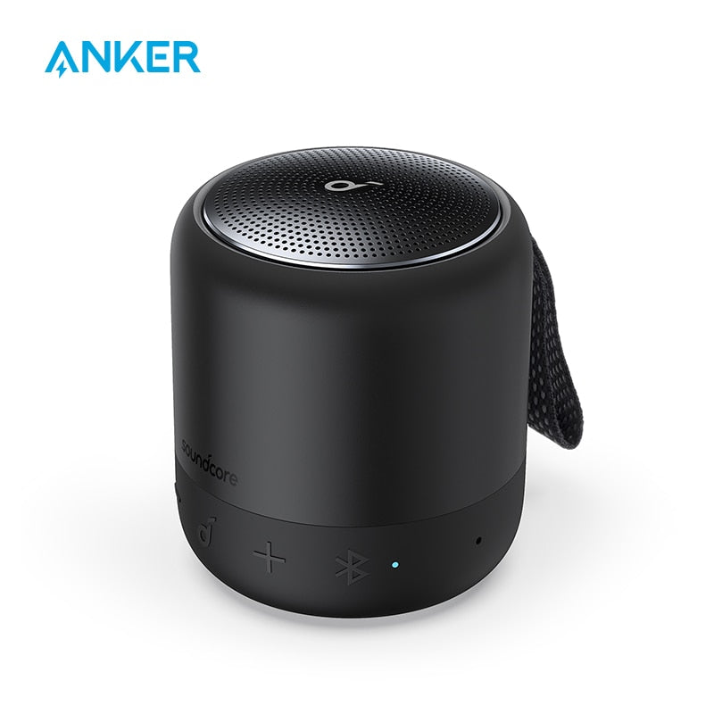 Anker Soundcore Mini 3 Bluetooth Speaker, BassUp and PartyCast Technology, USB-C，Waterproof IPX7，and Customizable EQ