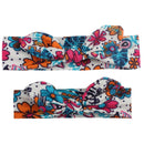 2 Teile / satz Mama &amp; Baby Stirnbänder Mutter Baby Turban Mutter Tochter Hasenohren Haarband Blumendruck Eltern-Kind Haarschmuck