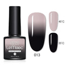 LEMOOC 8.0ml UV Gel Nail Polish Thermal Glitter Gel Polish Color-changing Gel Varnish Nail Art Gel varnish