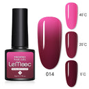 LEMOOC 8.0ml UV Gel Nail Polish Thermal Glitter Gel Polish Color-changing Gel Varnish Nail Art Gel varnish