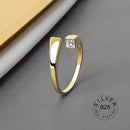 925 Sterling Silver Open Ring For Women INS Niche Irregular Wave Sand Surface Wide Noodle Original Party Birthday Gift