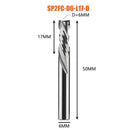 Compression milling cutter woodwork DOWN Cut Two Flutes Spiral Carbide Milling Tool CNC Router Wood End Mill Cutter Bits