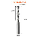 Compression milling cutter woodwork DOWN Cut Two Flutes Spiral Carbide Milling Tool CNC Router Wood End Mill Cutter Bits