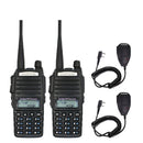 2pcs/lot BaoFeng real 8W UV-82 High Power Two Way Radio Portable Radio Dual Band VHF/UHF 10km long range Walkie Talkie UV82
