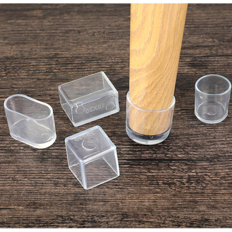 4 Stück Stuhlbeinkappen Gummifüße Schutzpolster Möbel Tischdecken Socken Lochstopfen Staubschutz Möbel Nivellierfüße System