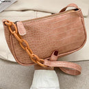 PUIMENTIUA Retro Alligator Muster Frauen Messenger Handtaschen sac PU Leder Street Casual Solid Zipper Umhängetaschen Bolsa Mujer