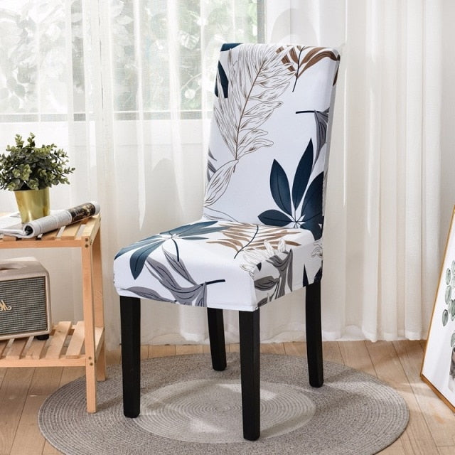 Plain Dining Chair Cover Spandex Elastic Chair Slipcover Case Stretch Seat Cover for Wedding Hotel Banquet Living Room