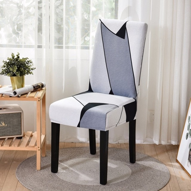 Plain Dining Chair Cover Spandex Elastic Chair Slipcover Case Stretch Seat Cover for Wedding Hotel Banquet Living Room