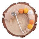 1PC Baby Pacifier Chain Elephant Wooden Clip Geometric Crochet Beads Bag Wood Teether Tiny Rod Dummy Clips Baby Pacifier Holder
