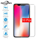 10 Pieces Tempered Glass For iPhone 11 Pro Max 6 6s 7 8 Plus 5 5s SE 2020 Screen Protector Film For iPhone 12 Pro X XS Max XR 4s