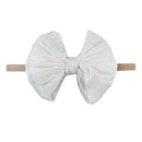 Neue Baby Mädchen elastische Bogen Stirnband Mode Haarbögen Knoten Nylon Haarbänder Neugeborene Kleinkind Kinder Headwear Haarschmuck