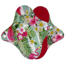 reusable cloth pads for periods, red micro-fleece inner menstrual pad with wings, 4 sizes women sanitary day and night pads