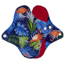 reusable cloth pads for periods, red micro-fleece inner menstrual pad with wings, 4 sizes women sanitary day and night pads