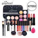 POPFEEL All In One Makeup Kit(Eyeshadow, LiGloss,Lipstick,Brushes,Eyebrow,Concealer)Beauty Cosmetic Bag