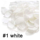 100 unids/bolsa pétalos de rosa de seda artificiales pétalos de satén seda para bodas seda hecha a mano pétalos de rosa de satén suave