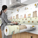 60X300cm Wallpaper Cartoon Modern Style For Kitchen Living Room Desktop Waterproof Furniture Self-Adhesive Paper Home Decoration