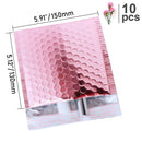 10pcs 15x20+4cm Rose Gold Bubble Envelop/Rose Gold Foil Bubble Mailer for Gift Packaging & Wedding Favor Bag&Mailing Envelopes