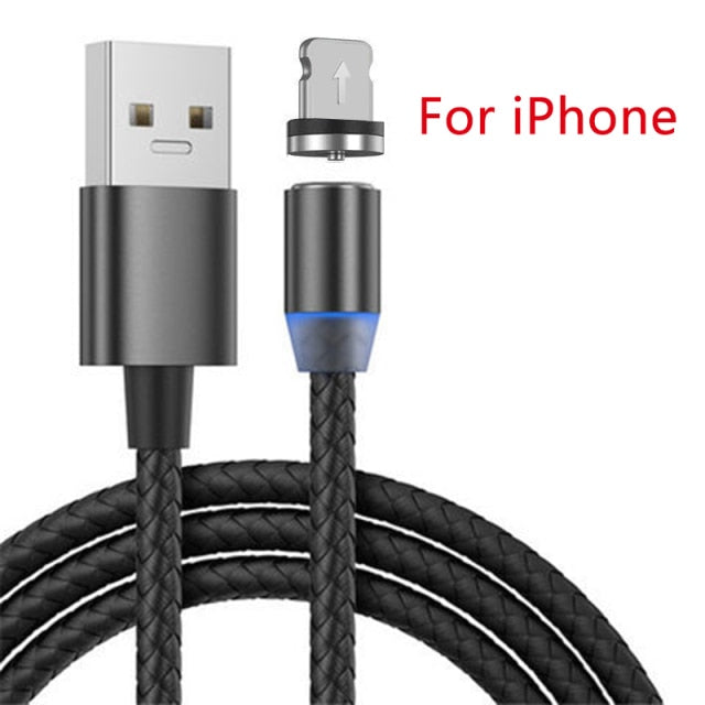 Cable Micro USB magnético para iPhone, Samsung, Android, cargador magnético de carga rápida, Cable USB tipo C, Cable de teléfono móvil