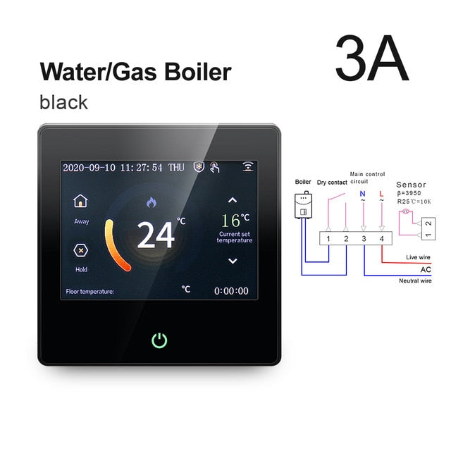 AVATTO Smart WiFi termostato controlador de temperatura agua suelo eléctrico calefacción agua Gas caldera con aplicación remota Tuya Control