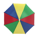 YADA Outdoor Umbrella Hat Novedad Plegable SunRainy Day Manos libres Arco iris Plegable e impermeable Multicolor Hat Cap Stock YS0018