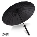 Japanese Samurai Umbrella Strong Windproof Semi Automatic Long Umbrella Large Man And Women's Business Umbrellas Mens Paraguas