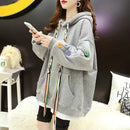 2021 Polar fleece hooded spring and autumn casual hooded sweatshirt loose long sleeve hoodie pullover women's wool hooded top