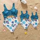 Fashion Mommy And Me Clothes Family Swimwear For Mother Daughter Swimsuit Matching Bikini Women Girls Clothes