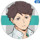 Anime Haikyuu!! Brooch Metal Volleyball Boy Badge Cosplay Backpack Clothes Accessories