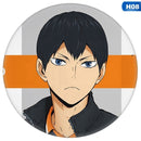 Anime Haikyuu!! Brooch Metal Volleyball Boy Badge Cosplay Backpack Clothes Accessories