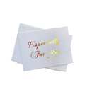 40 Teile/los Mini Danke Karte Gold Einfaches Design Scrapbooking Party Einladung Grußkarte Geburtstagsgeschenk Nachricht Karten