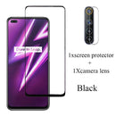 Para OPPO Realme 6 Pro Protectores de pantalla de vidrio en Realmi 7 pro 6i 6 i 7i i7 8 Película protectora de lente de cámara templada Realme6i