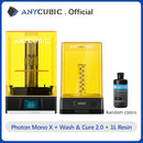ANYCUBIC Photon Mono X 3D Printer 8.9 inch 4K Monochrome LCD UV Resin Printers 3D Printing High Speed APP Control SLA 3D Printer