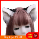 Lovely Furry Animal Beast Ears Hair Clip Anime Lolita Wolf Cat Cosplay Hairpins X7YA