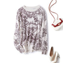 New majestic painting ink animal grain soft waxy cashmere wool warm comfortable leisure knitting wool