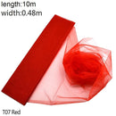 Rollo de Organza de tul para boda de 5/10m, tela de Organza de cristal transparente para decoración de boda, hilo de boda, suministros para eventos y fiestas de cumpleaños