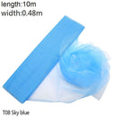 Rollo de Organza de tul para boda de 5/10m, tela de Organza de cristal transparente para decoración de boda, hilo de boda, suministros para eventos y fiestas de cumpleaños