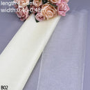 Rollo de Organza de tul para boda de 5/10m, tela de Organza de cristal transparente para decoración de boda, hilo de boda, suministros para eventos y fiestas de cumpleaños