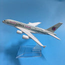 JASON TUTU Original model a380 airbus Boeing 747 airplane model aircraft Diecast Model Metal 1:400 airplane toy Gift collection