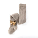 Medias de algodón para niñas, pantimedias de una pieza para niñas pequeñas con lazo de princesa, pantalones de estilo nuevo para primavera y otoño, medias de encaje