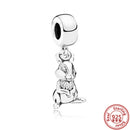 100% 925 Sterling Silber Feder Stammbaum Schneeflocken Junge baumeln Perlen passend für Original Pandora Charms Armbänder DIY Damen Schmuck