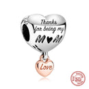 100% 925 Sterling Silber Feder Stammbaum Schneeflocken Junge baumeln Perlen passend für Original Pandora Charms Armbänder DIY Damen Schmuck