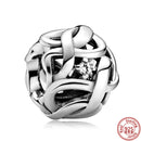 100% 925 Sterling Silber Feder Stammbaum Schneeflocken Junge baumeln Perlen passend für Original Pandora Charms Armbänder DIY Damen Schmuck