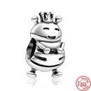 100% 925 Sterling Silber Feder Stammbaum Schneeflocken Junge baumeln Perlen passend für Original Pandora Charms Armbänder DIY Damen Schmuck