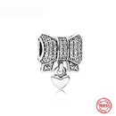 100% 925 Sterling Silber Feder Stammbaum Schneeflocken Junge baumeln Perlen passend für Original Pandora Charms Armbänder DIY Damen Schmuck