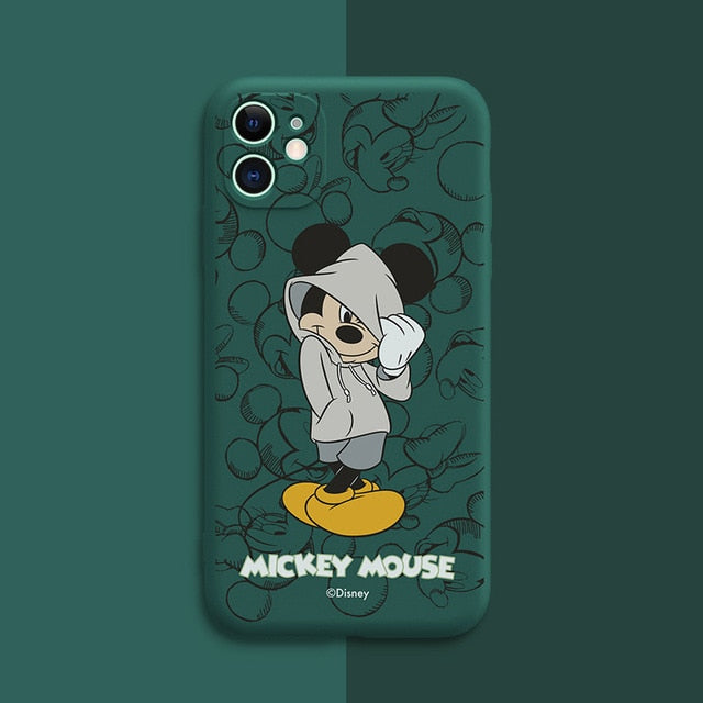 DISNEY 2021 Minnie Silikonhülle für iPhone 11 Pro Xs Max iPhone SE 2020 6 6S 7 8 Plus Offizielles Liquid Silicon 360 Full Cover