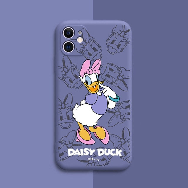 DISNEY 2021 Minnie Silicone Case for IPhone 11 Pro Xs Max iPhone SE 2020 6 6S 7 8 Plus Official Liquid Silicon 360 Full Cover