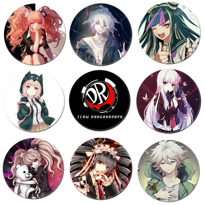 1pc Anime Danganronpa Badge Accessories For Clothes Brooch Pin Backpack Decoration Children's gift B002