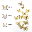 12Pcs 4D Hollow Butterfly Wall Sticker DIY Home Decoration Wall Stickers wedding Party Wedding Decors Butterfly Kids Room Decors